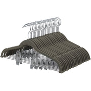 Pack of 12 Grey Velvet Trousers Hangers Songmics