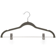 Pack of 12 Grey Velvet Trousers Hangers Songmics