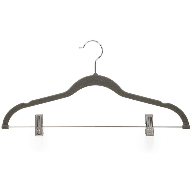 Pack of 12 Grey Velvet Trousers Hangers Songmics