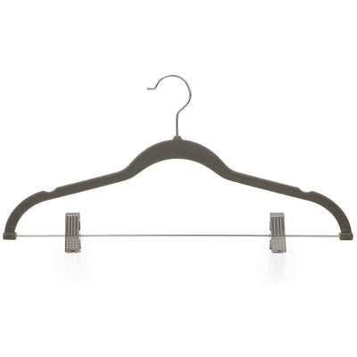 Pack of 12 Grey Velvet Trousers Hangers Songmics
