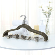 Pack of 12 Grey Velvet Trousers Hangers Songmics
