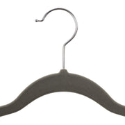 Pack of 12 Grey Velvet Trousers Hangers Songmics