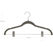 Pack of 12 Grey Velvet Trousers Hangers Songmics