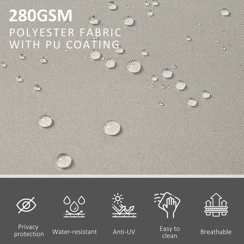 Double Pull Out Side Awning, 6 x 1.6m