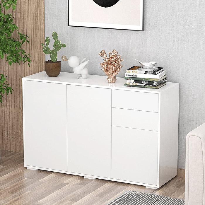 Modern Storage Cabinet For Living Room, L117 x W36 x H74cm