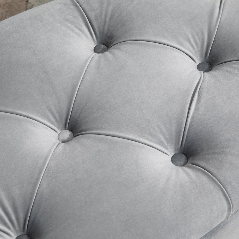 Half Moon Storage Ottoman