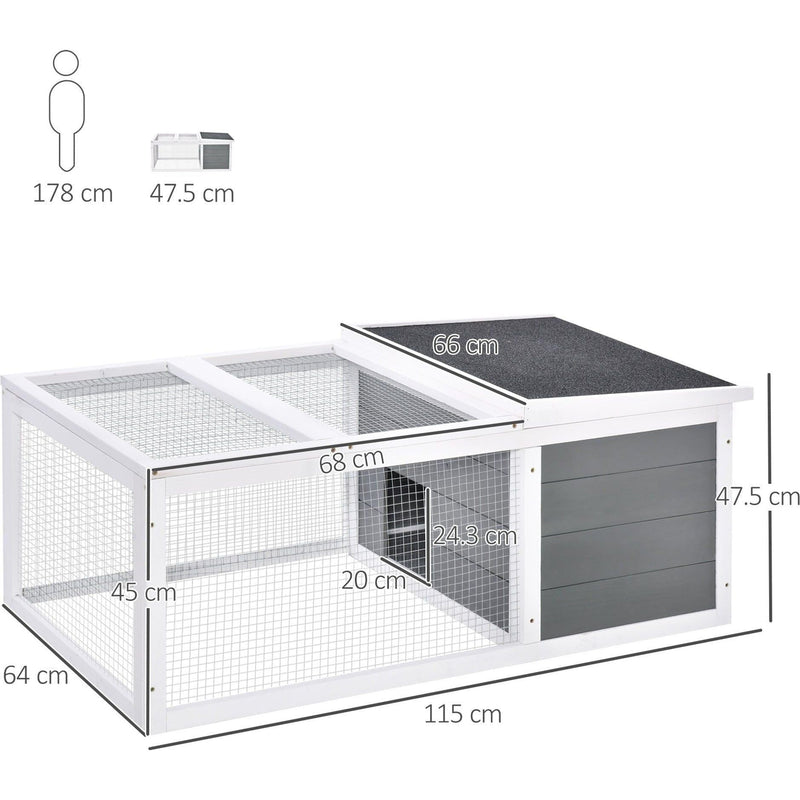 Rabbit Hutch With Run