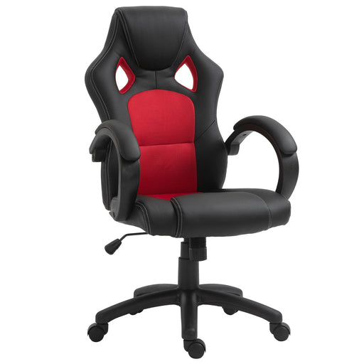 Vinsetto Gamer Chair With Wheels Red and Black