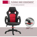 Vinsetto Gamer Chair With Wheels Red and Black