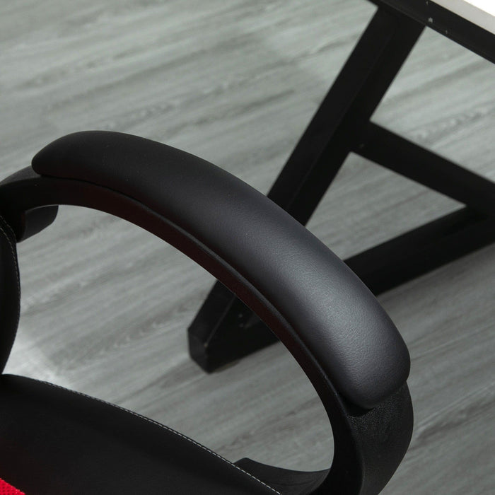 Vinsetto Gamer Chair With Wheels Red and Black