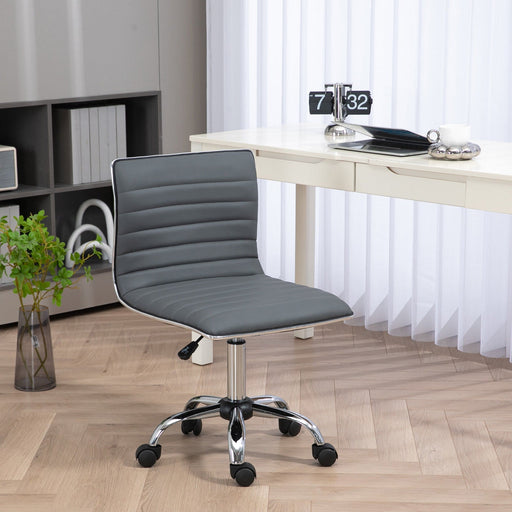 Vinsetto Grey Desk Chair With Wheels