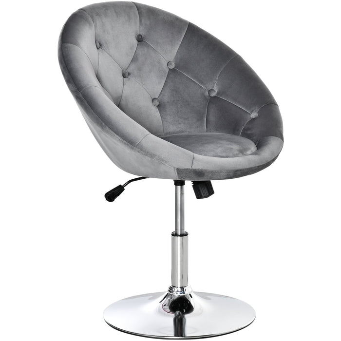 Modern Velvet Swivel Tub Chair