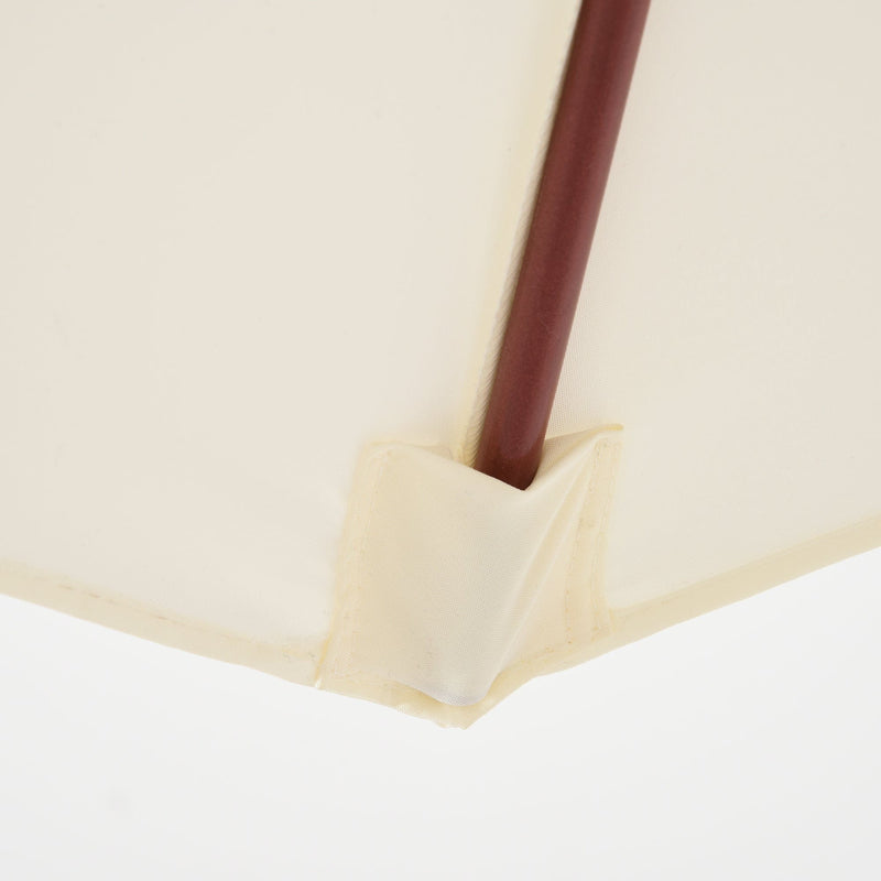 2.5m Wooden Garden Parasol - Top Vent