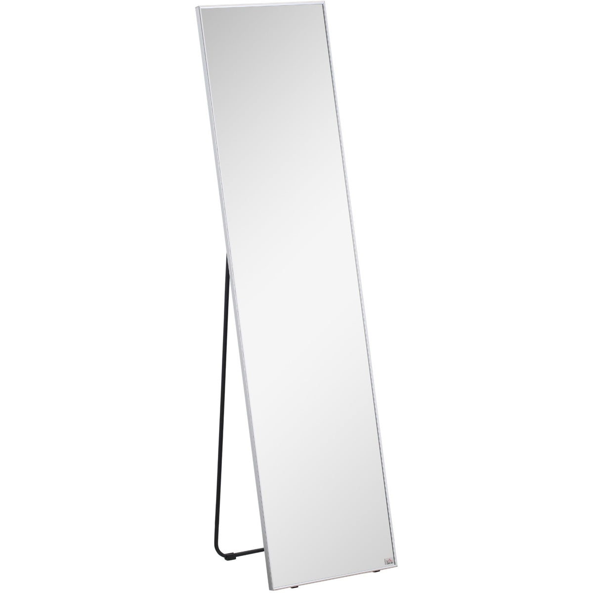Wall Mounted Full Length Mirror 160x40cm Black — Opal Retail