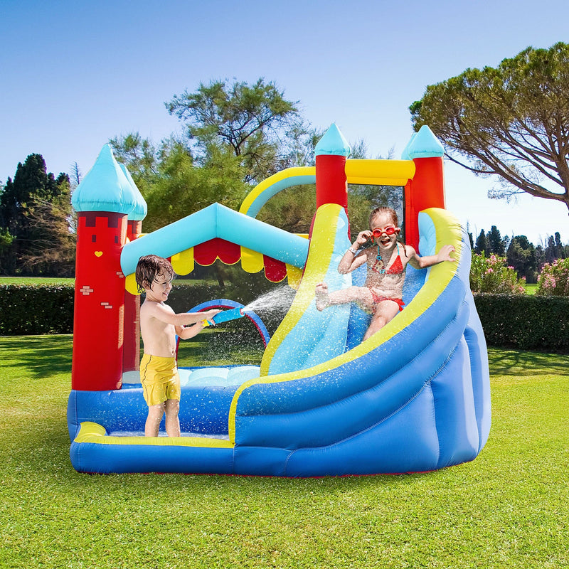 4-in-1 Kids Bouncy Castle With Slide, Pool 2.9m, Age 3-8