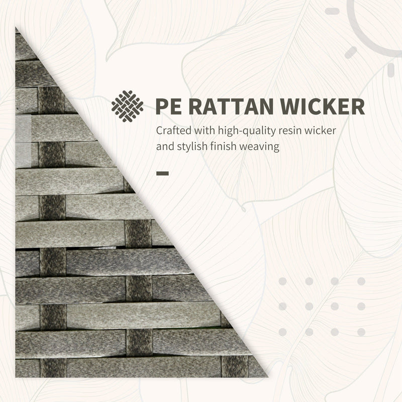 Modern 3-Piece Rattan Bistro Set