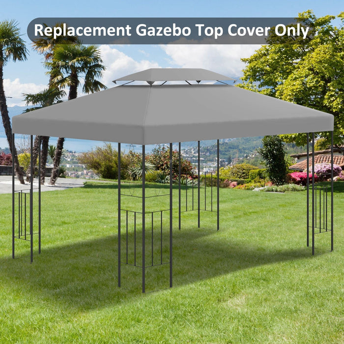 Waterproof Gazebo Canopy Replacement 3x4m (Top Only)