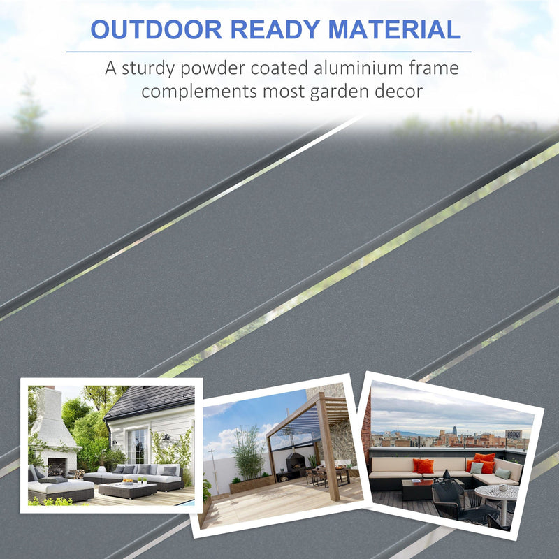 Garden Furniture With Fire Pit Table, 7 Seater Corner Sofa