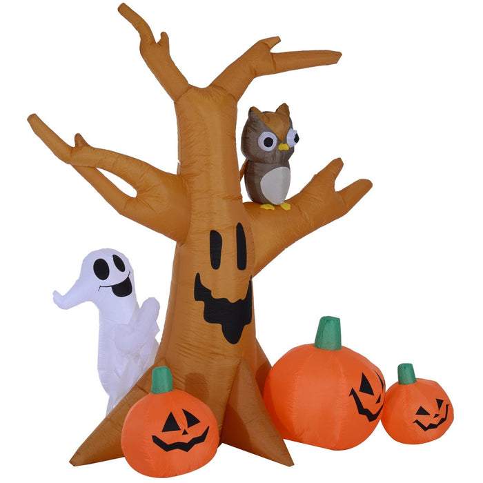 Spooky Blow Up Halloween Pumpkin Tree