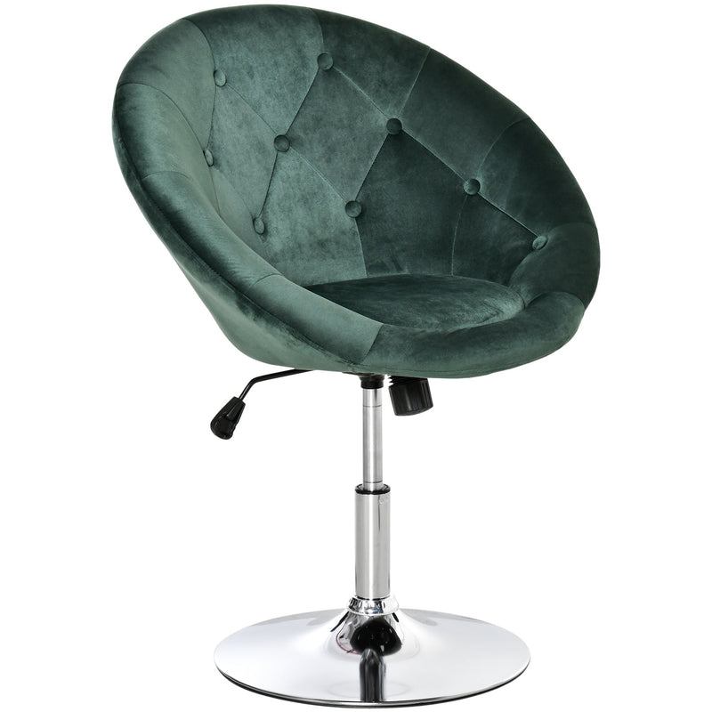 Modern Velvet Swivel Tub Chair
