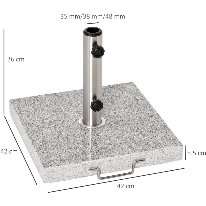 28kg Marble Parasol Base With Wheels