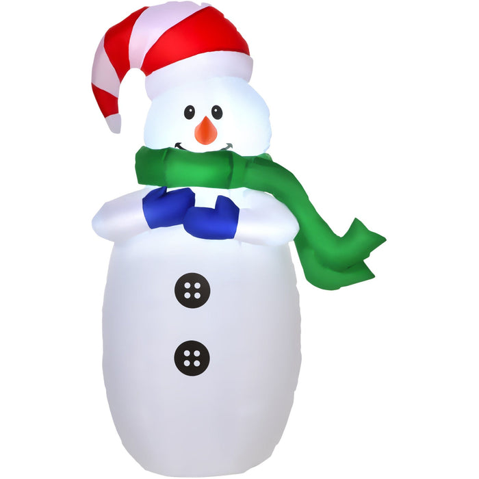 Image of a 4ft Outdoor Inflatable Snowman