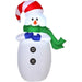 Image of a 4ft Outdoor Inflatable Snowman