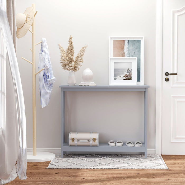 Grey Wooden Console Table