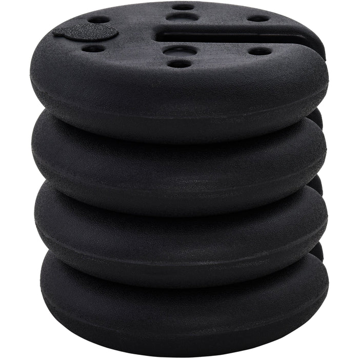 Weights For Gazebo Legs, Sand/Water Filled, 4 PCs Set, Black