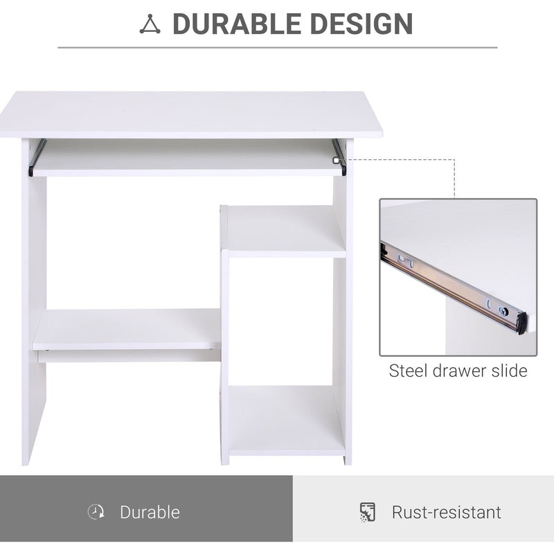 Computer Table with Keyboard Tray