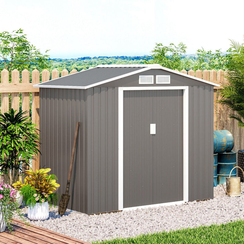 7x4 Metal Shed, Apex Roof