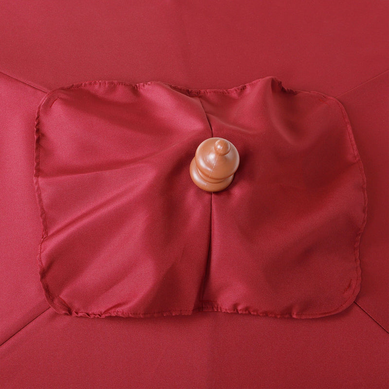 2m Outdoor Tilting Parasol Umbrella, Garden Sun Shade