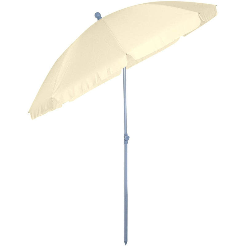 2.2m Beach Umbrella Parasol, Steel - Dark Green