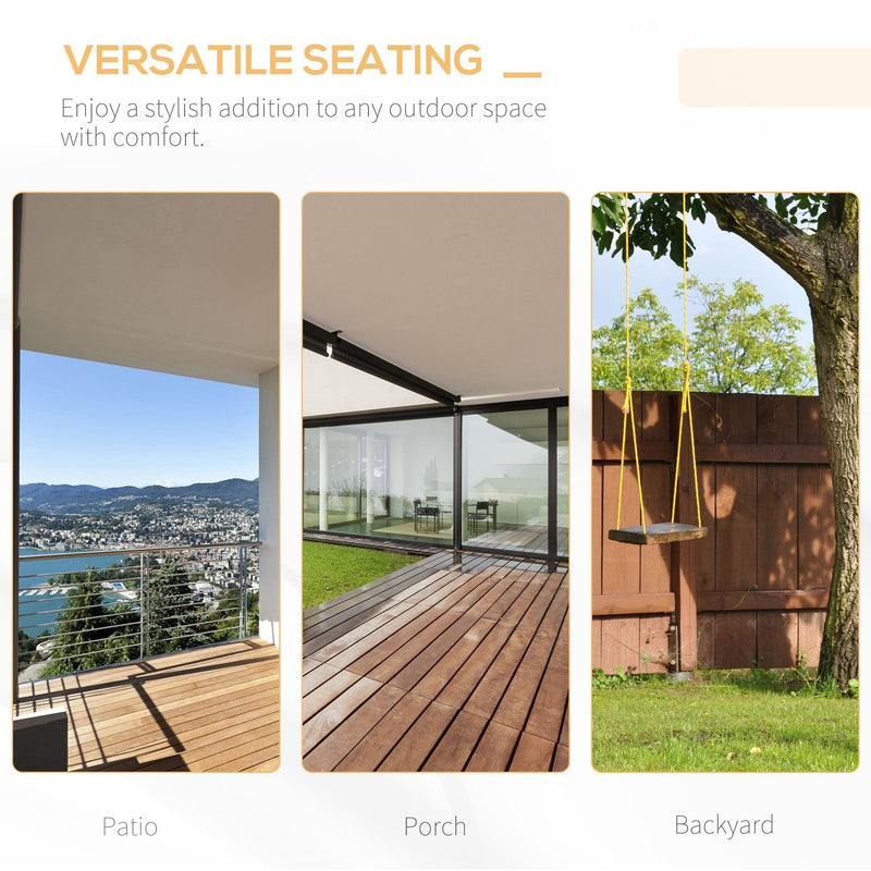 2 Seater Wooden Porch Swing Bench (Swing Bench Only)