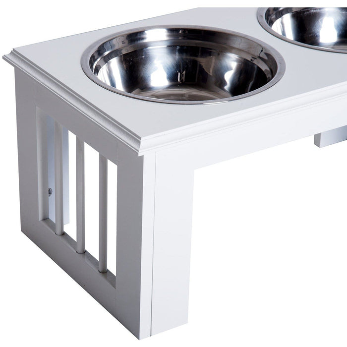 Stainless Steel Pet Feeder, 58.4x30.5x25.4cm