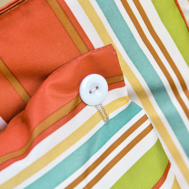 Hammock Chair, Thick Rope Frame, Stylish Multicolour Stripes