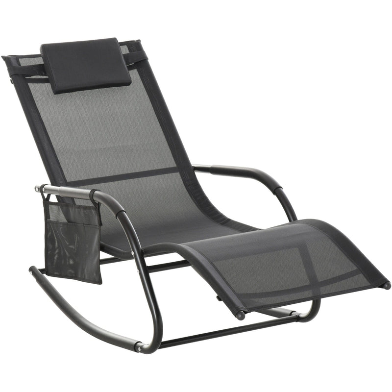 Rocking Garden Lounger Outsunny