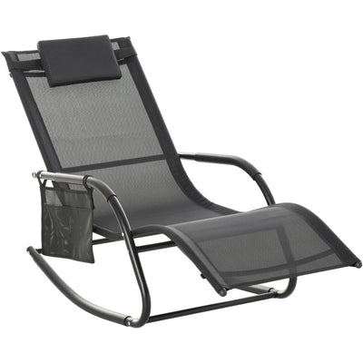 Rocking Garden Lounger Outsunny