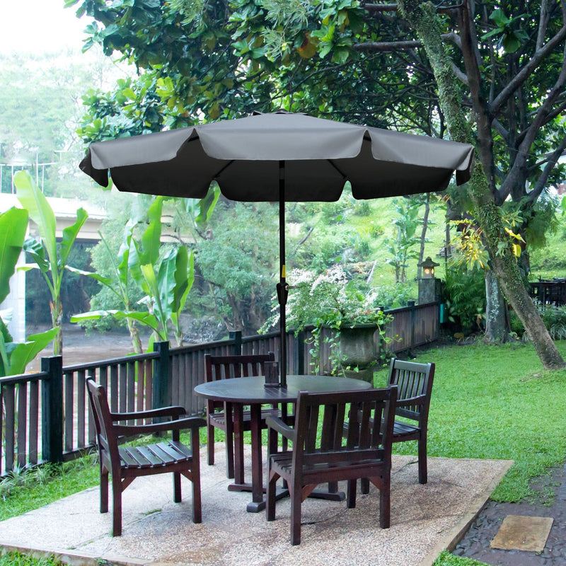 2.5m Tilting Parasol - Scalloped Edge, Vented Top