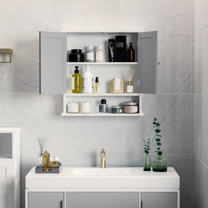 Wall Mounted Bathroom Cabinet with Mirror With Shelf