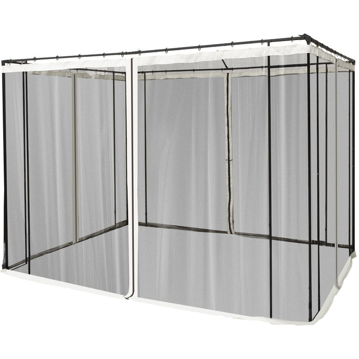 10x10ft Gazebo Mesh Mosquito Netting, 4-Panel Sidewalls Only