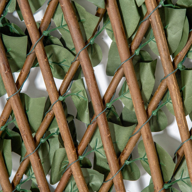 Expanding Trellis Fence, 2m x 1m, Artificial, Telescopic Outsunny