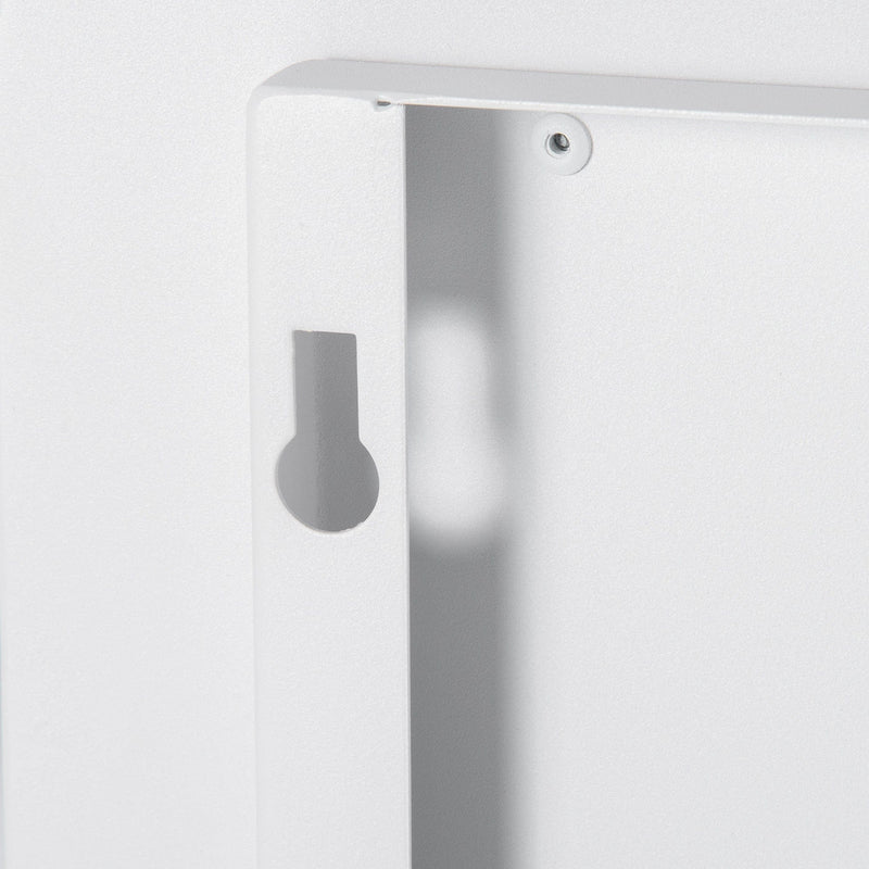 Wall Mounted Ethanol Fireplace, 1L Tank, 2.5H Burn, White