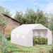 Polytunnel Walk In Greenhouse White