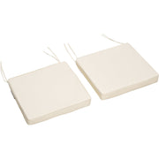 Outsunny Seat Pads, 45x45cm, Cream (Set of 2) Outsunny