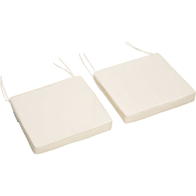 Outsunny Seat Pads, 45x45cm, Cream (Set of 2) Outsunny