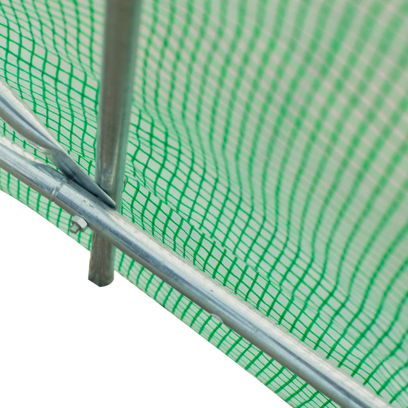 Poly Tunnel Greenhouse, Vents, Door, Windows, 4.5x2x2m