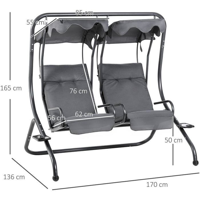 Canopy Swing Seat, Modern Garden Swing Seat, Outdoor