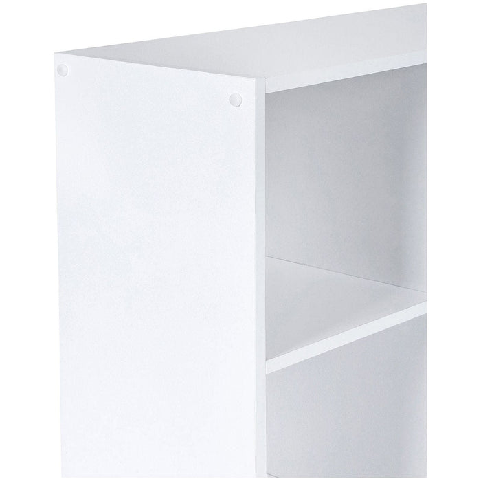 Vasagle Small Bookcase, White, 5 Grid
