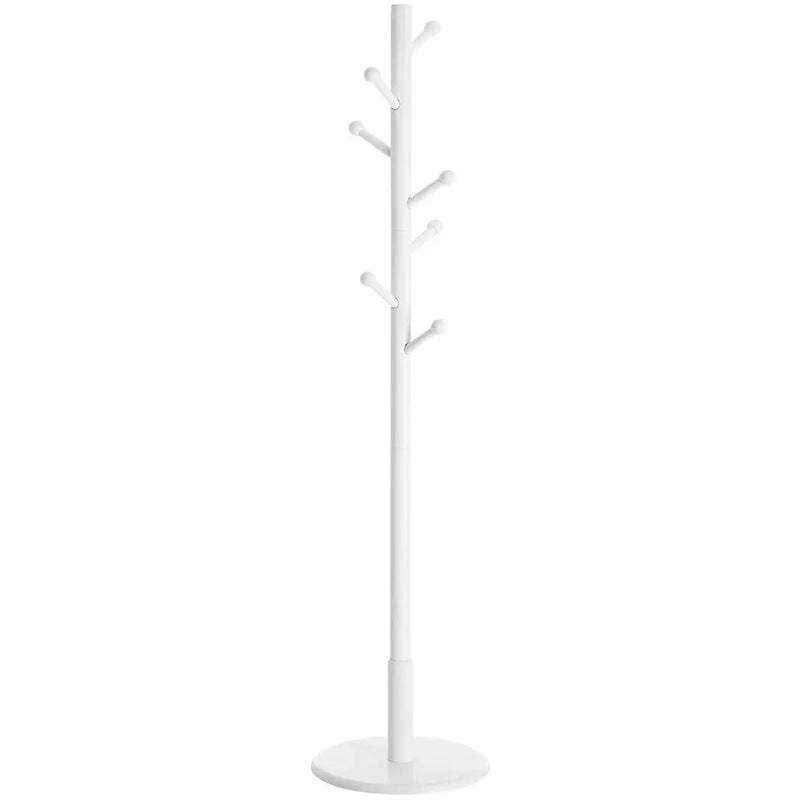 White Wooden Coat and Hat Stand by Vasagle